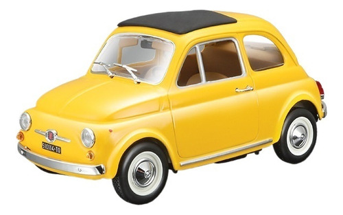 1:21 Simulación Fiat Coche De Aleación Cute Mini