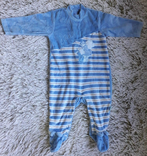 Enterito Pijama Plush Niño Bebe 1 A 3m