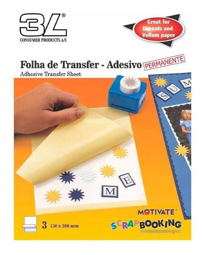 Folha De Transfer Adesivo - Caixa Com 100 Unidades