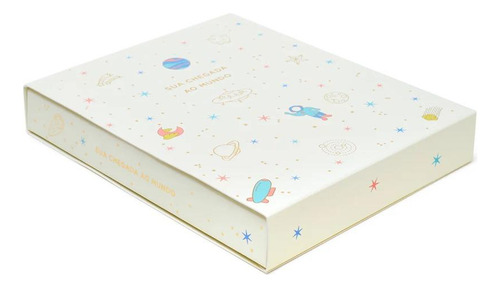 Livro Cicero Álbum Argolado Do Bebê Off White 18x24