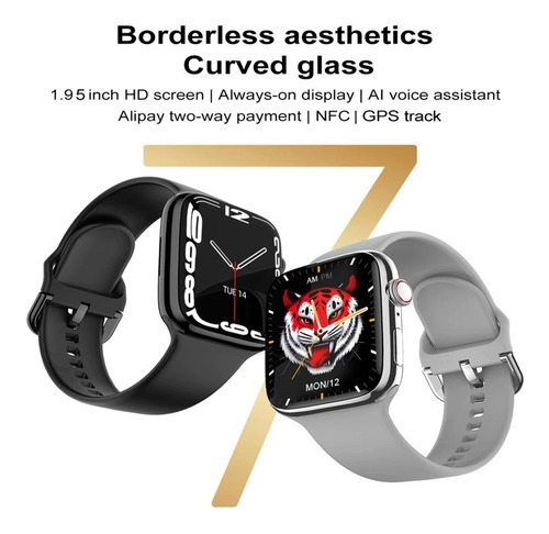 Imagen 2 de 9 de Apple Watch Serie 7 Smartwatch Dt7 Pro Max Tension Arterial
