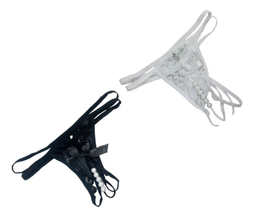 Docena De Hilo De Encaje Sexy Con Perlas Decorativas