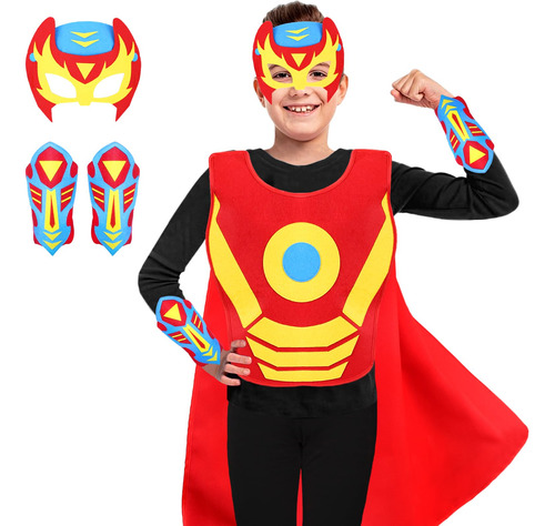 Irolewin Capas De Superhéroes Para Niños, Capas Y Máscar.