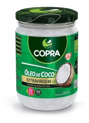 Óleo De Coco Extra Virgem 500ml Copra Original