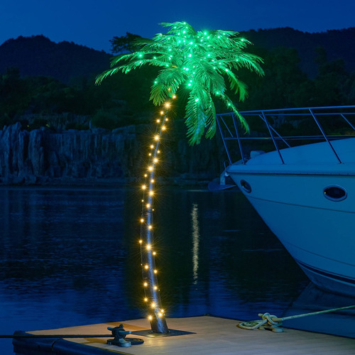 Lightshare Palmera De 7 Pies, 96 Luces Led, Decoracin Para E