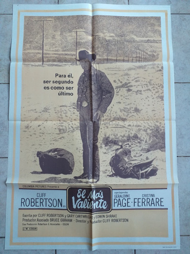 Antiguo Afiche Cine - El Más Valiente *