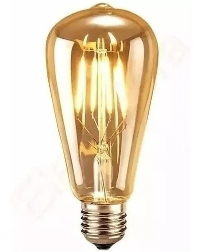 Embuled Filamento ST64 Lampada Led Retrô Bivolt 2200k 4w Decoração Cor da luz Branco-quente 110V/220V