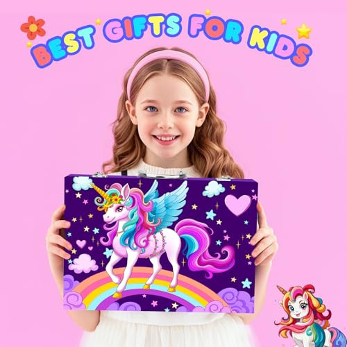 Kit De Dibujo Para Niños De 4 A 12 Años Unicornio
