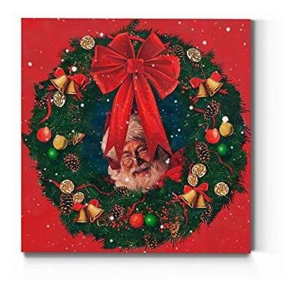 Renditions Gallery Christmas Santa Claus Wreath Wall Wqrg0