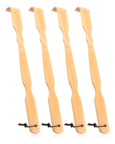 Back Scratcher Renook, Madera De BambĂș, 4 Unidades, Pulidas
