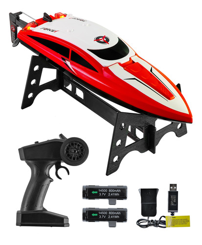 Force1 Velocity Red Fast Rc Boat - Barco A Control Remoto P.