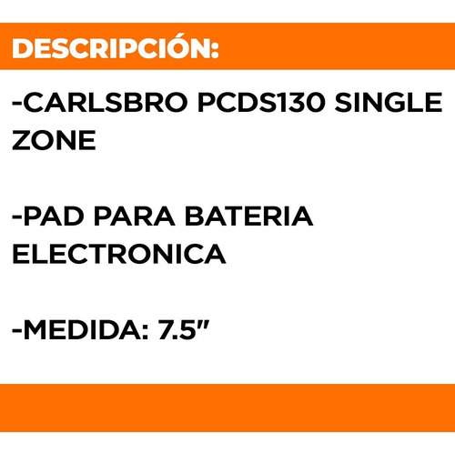 Imagen 2 de 10 de Pad Tom Bateria Electronica Carlsbro Pcsd130
