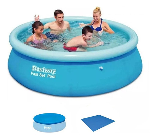 Piscina Inflável 3800 Litros + Capa + Forro - Bestway