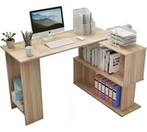 Comprar Escritorio Melamina Moderno - Escritorio En L Con Estante
