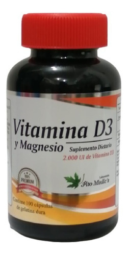 Vitamina D3 2000iu Y Magnesio - Unidad a $360