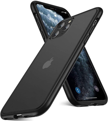 Funda Compatible Con iPhone 11 Pro Max Bumper Color Negro