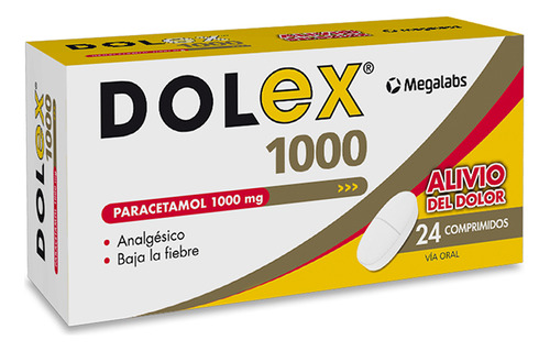 Dolex® 1000mg X 24 Comprimidos | AnaLGésico Paracetamol