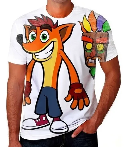 comprar Camiseta Camisa Crash Bandicoot Jogo Corrida Envio Rapido 09