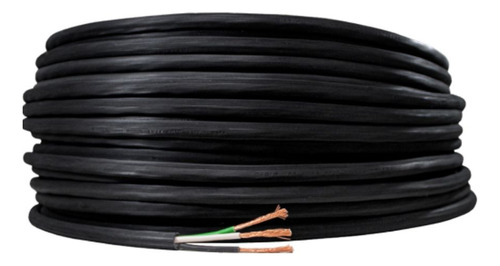 Cable Cca Uso Rudo Konect 3x12 Negro 100 M