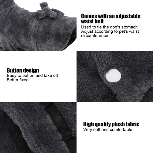 Bata De Baño Para Perros Con Capucha, Suave Y Absorbente, Ro