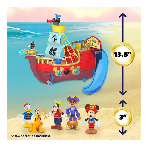 Disney Junior Mickey Mouse Funhouse Treasure Adventure Ship