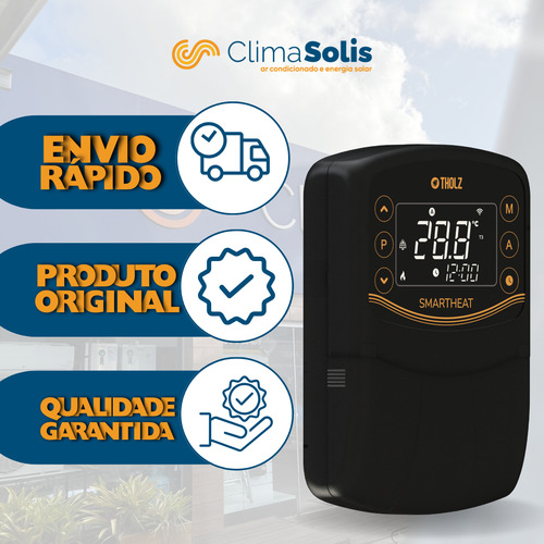 Controlador Temperatura Tsz Smartheat 2o Geração Wi-fi Tholz