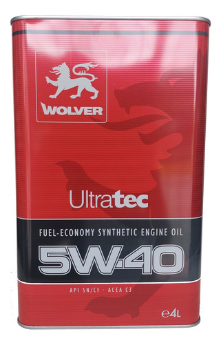 Aceite 5w40 Sintetico Wolver 