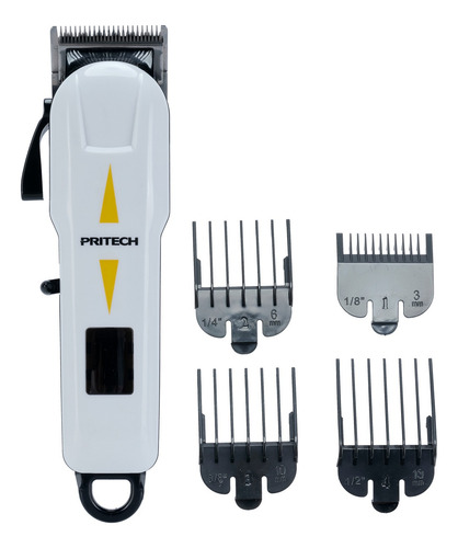 Máquina Cortar Cabelo Aparador Barba Pritech Sem Fio 4 Pente