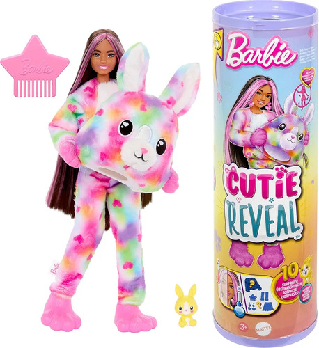 Barbie Cutie Reveal Muñeca Disfraz De Conejito 10 Sorpresas.