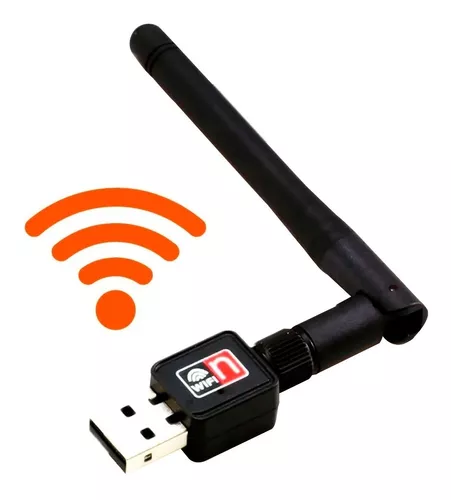 Antena WIFI USB Adaptador 300Mbps 5dBi LAN PC Ordenador Mesa