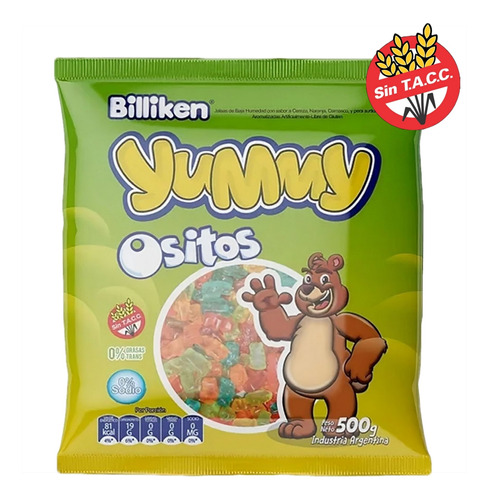 Gomitas Yummy Ositos X500g - Cotillón Waf