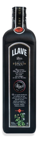 Llave Legítima Black Dry Gin Destilado 700ml Peters Hermanos