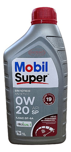 Oleo Mobil Super 0w20 Sintético Api Sp Dexos 1 - 1 Litro
