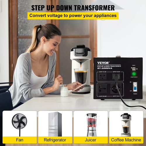 Transformador Conversor Variable 5000w Volt 240 A 110v