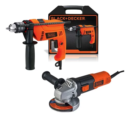 Combo Black + Decker Taladro 13mm + Amoladora 115mm Fs