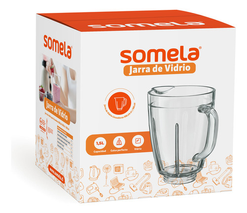 Jarra De Vidrio Para Licuadora Sbl 20 Sbl 21 Sbl 40 Some