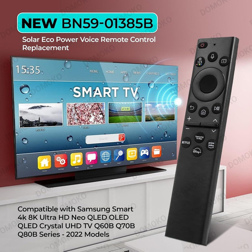 Control Remoto Solar Para Pantalla Smart Tv Samsung 4k 8k