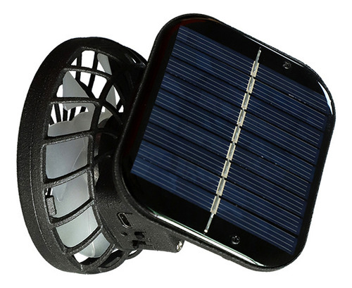 Ventilador De Mano Recargable, Carga Solar, Refrigeración Po