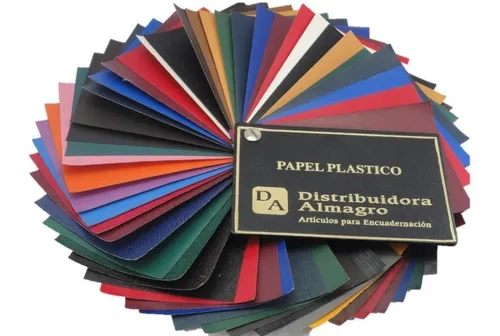 Papel Plastico Cobertura Vinilica Para Encuadernación X1 Mt