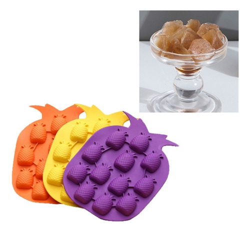 5 Pcs Pineapple Creative Silicone Ice Tray Ice Maker Ice Mol