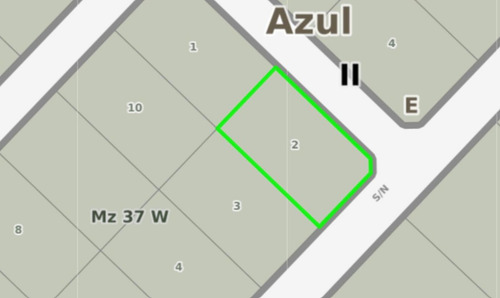 Terreno En Venta - 1.045mts2 - Azul