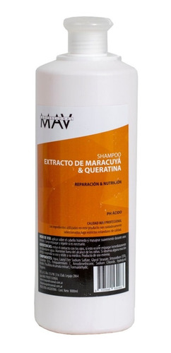 Shampoo Maracuyá Y Queratina Mav 1 Lt