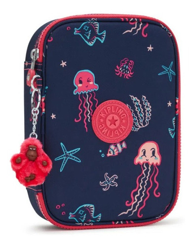 Imagem 4 de 6 de Estojo Grande 100 Pens Kipling Sea Island Print