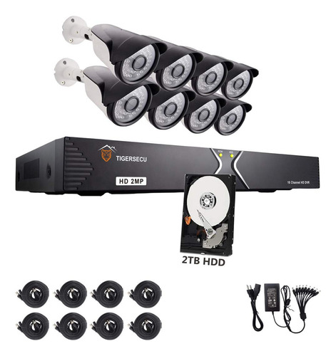 Tigersecu Seguridad Dvr Canal Camara