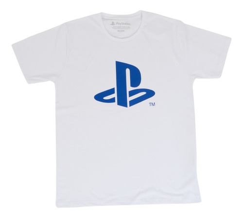 Remera Playstation Logo Gammer Unisex Licencia Adultos/niños