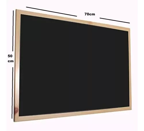 Pizarra B1 70x100 cm - con marco de madera marrón - para escribir con tiza,  para colgar o apoyar en vertical/horizontal, para niños, para la cocina,  oficina : : Oficina y papelería