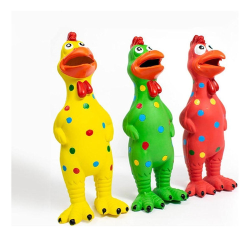 Juguete De Pollo Chillón Con Sonido Para Niños Y Rojo