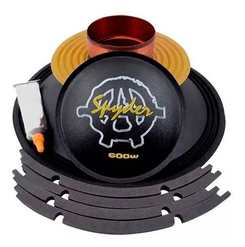 Kit Reparo Alto Falante 12 Woofer Spyder Kaos 600 Rms 8 Ohms