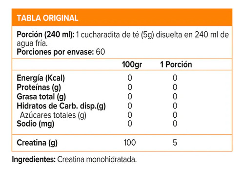 Creatina Powder - 300 Gr. On