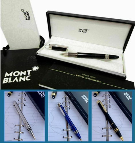 Bolígrafos Plumas Mont Blanc Modelos Elegantes En Caja 